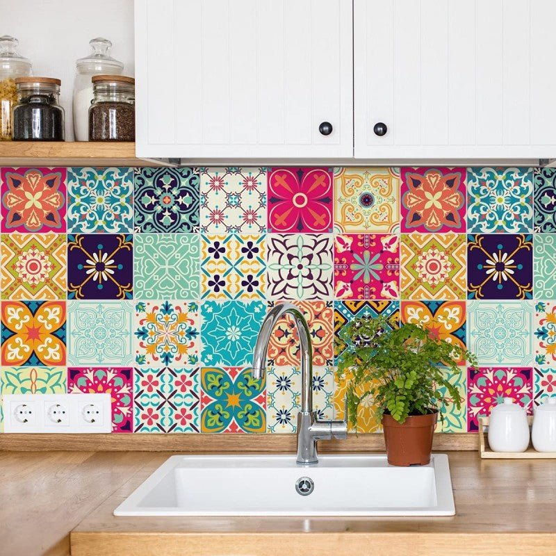 12 pcs Self Adhesive Tile Stickers for Home Decor