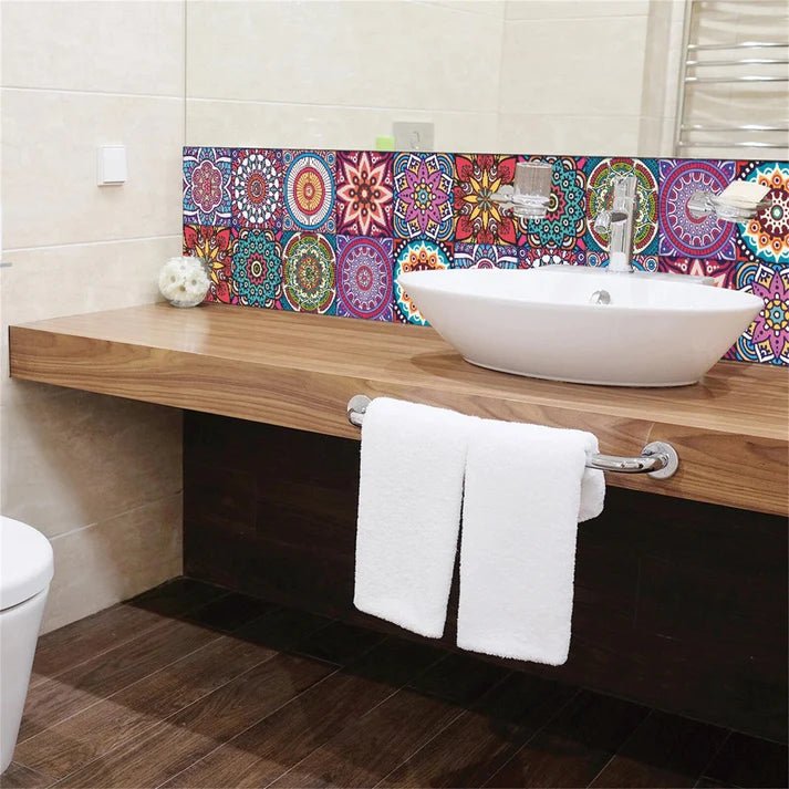 12 pcs Self Adhesive Tile Stickers for Home Decor