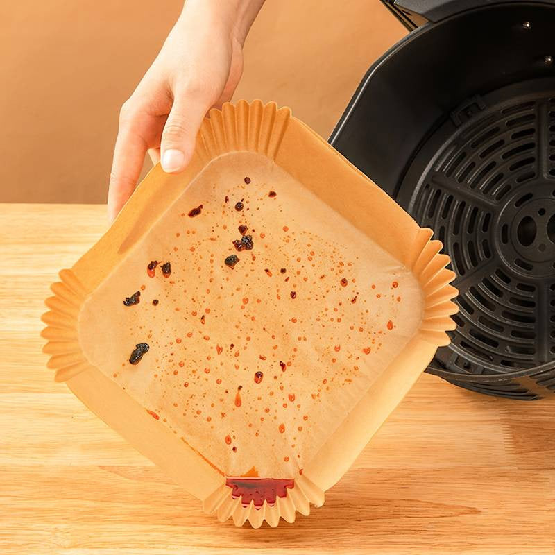 Nonstick Air Fryer Paper Disposable Plate Square Regular price Rs.250.00
