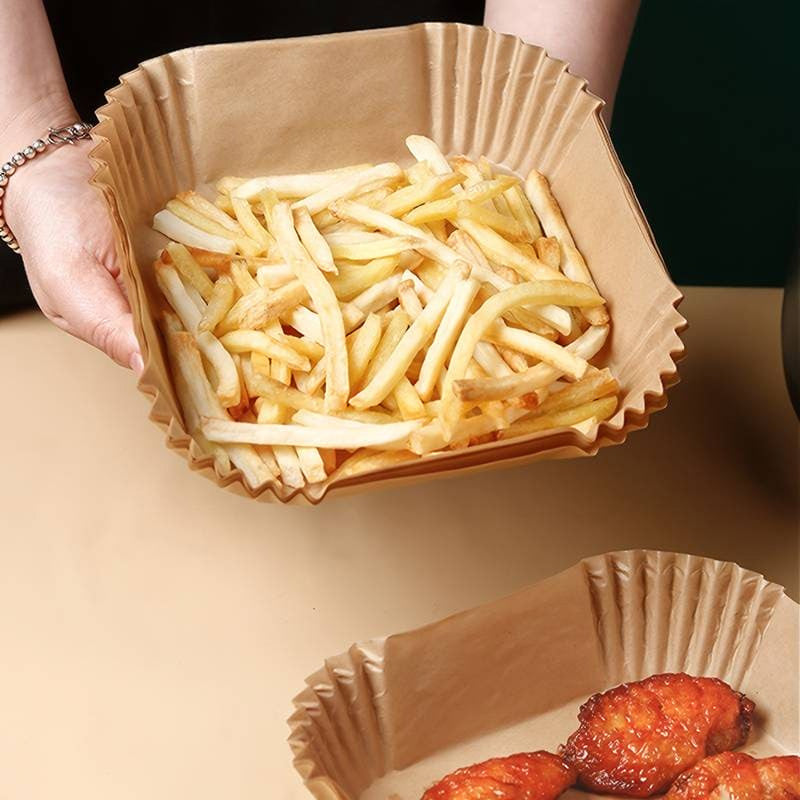 Nonstick Air Fryer Paper Disposable Plate Square Regular price Rs.250.00