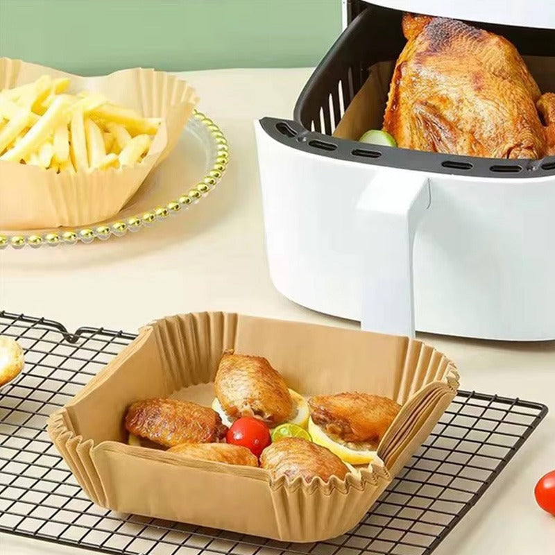 Nonstick Air Fryer Paper Disposable Plate Square Regular price Rs.250.00
