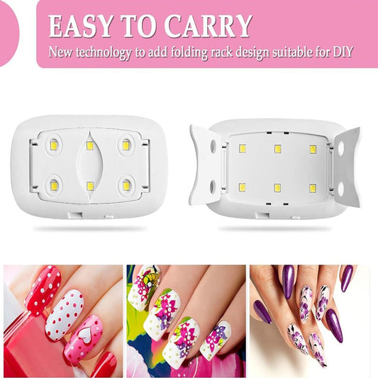 6 W UV LED s USB Nail Photo therapy Portable Machine