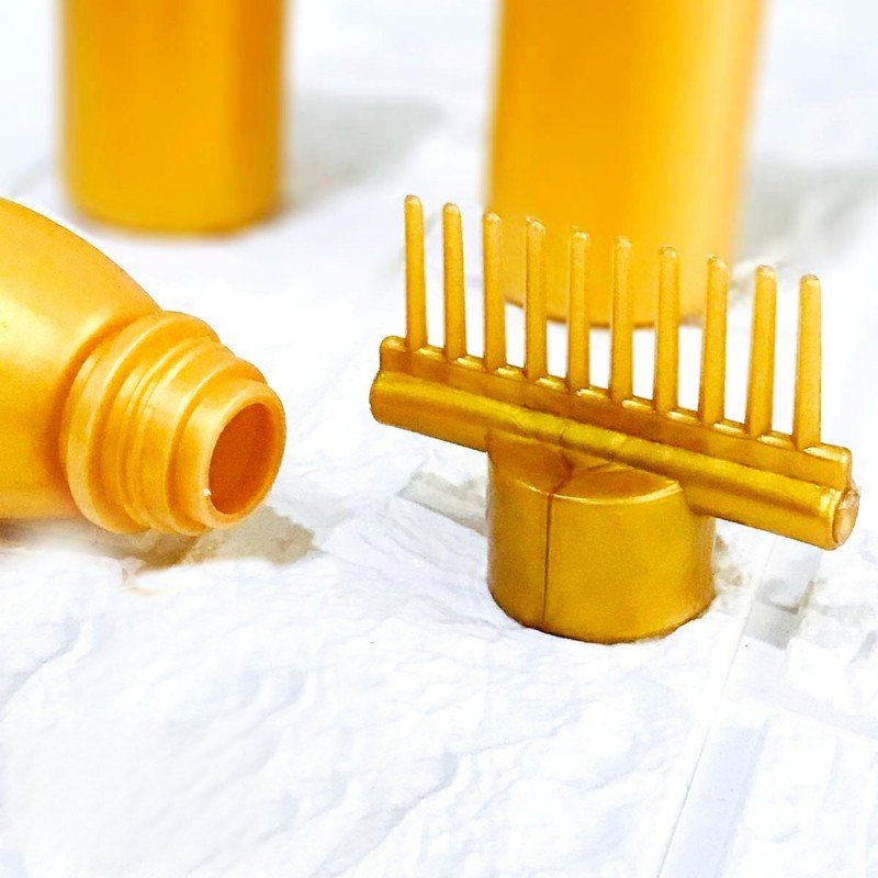 Oil Bottle With Comb Best For Dandruff Remover Anti Lice Stronger Hair. Regular