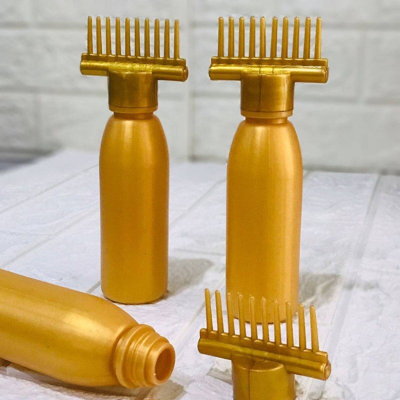 Oil Bottle With Comb Best For Dandruff Remover Anti Lice Stronger Hair. Regular