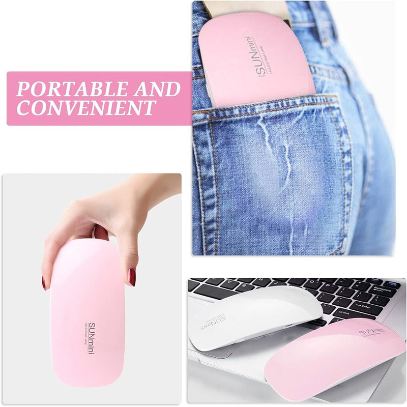 6 W UV LED s USB Nail Photo therapy Portable Machine